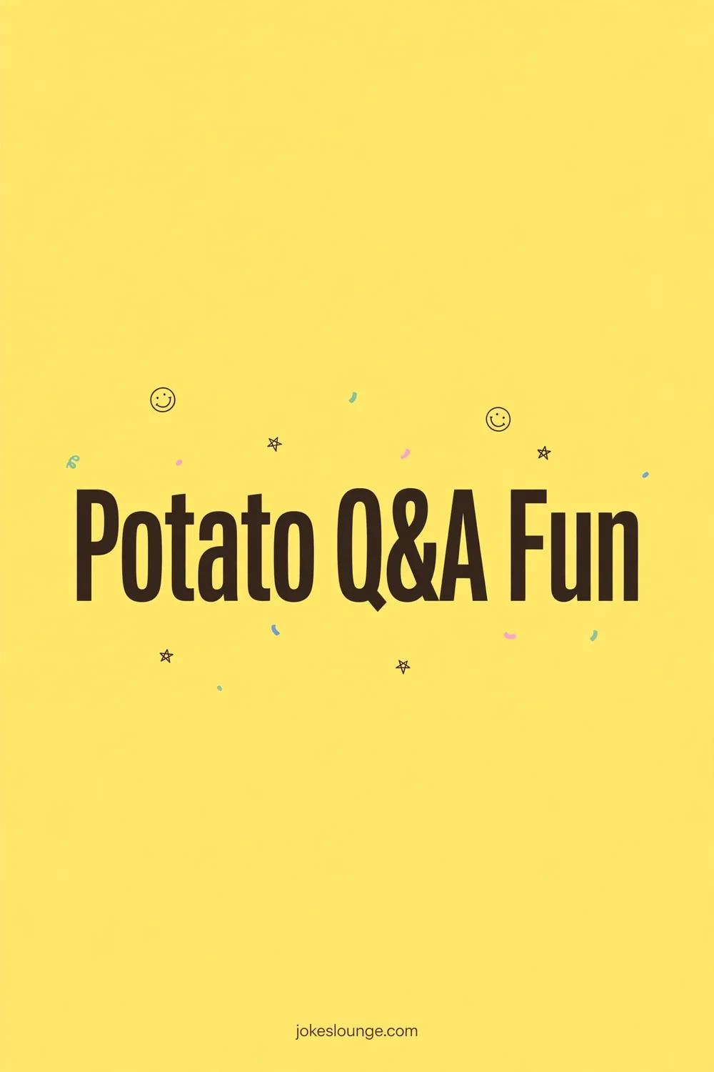 Potato Q&A Fun - funny illustration