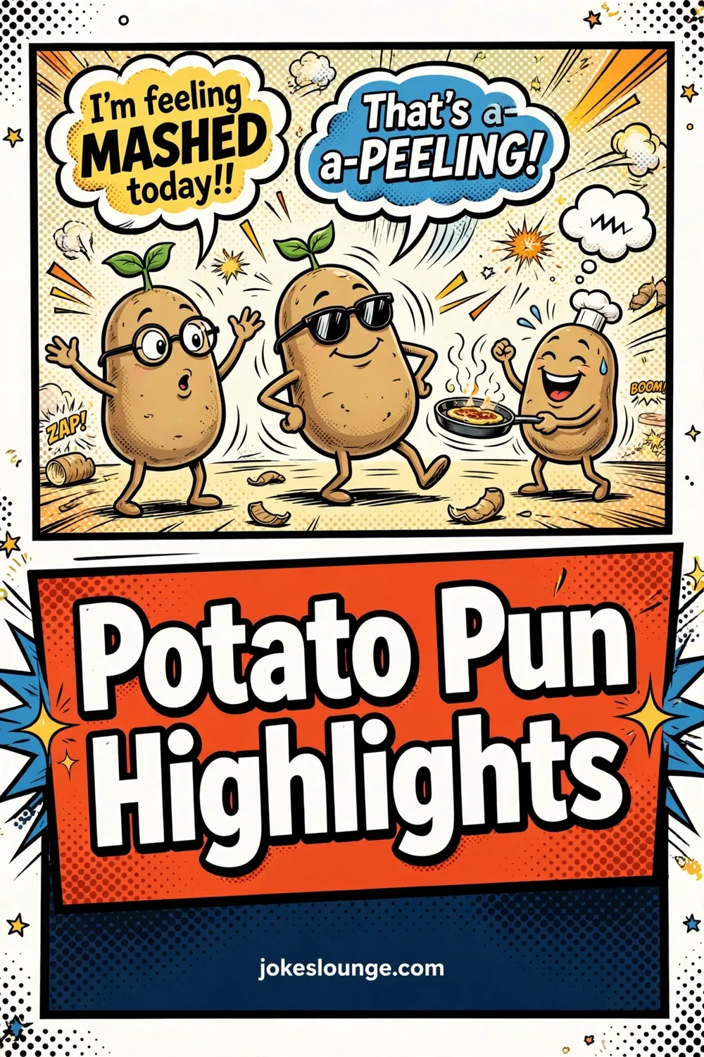 Potato Pun Highlights - funny illustration