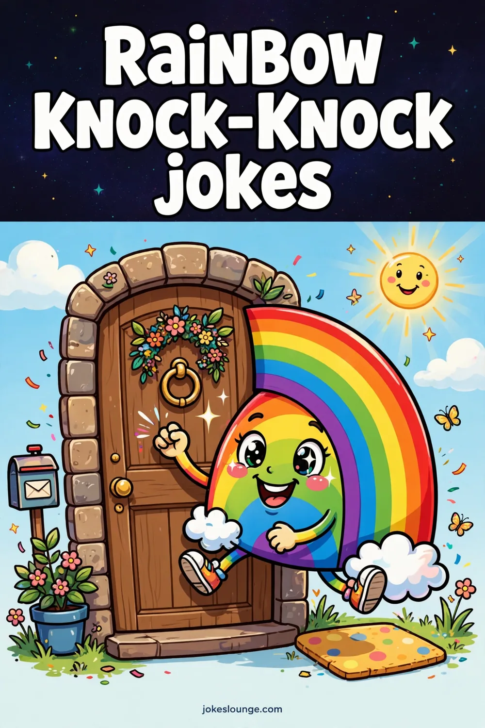 Colorful Riddles and Puzzles - funny illustration