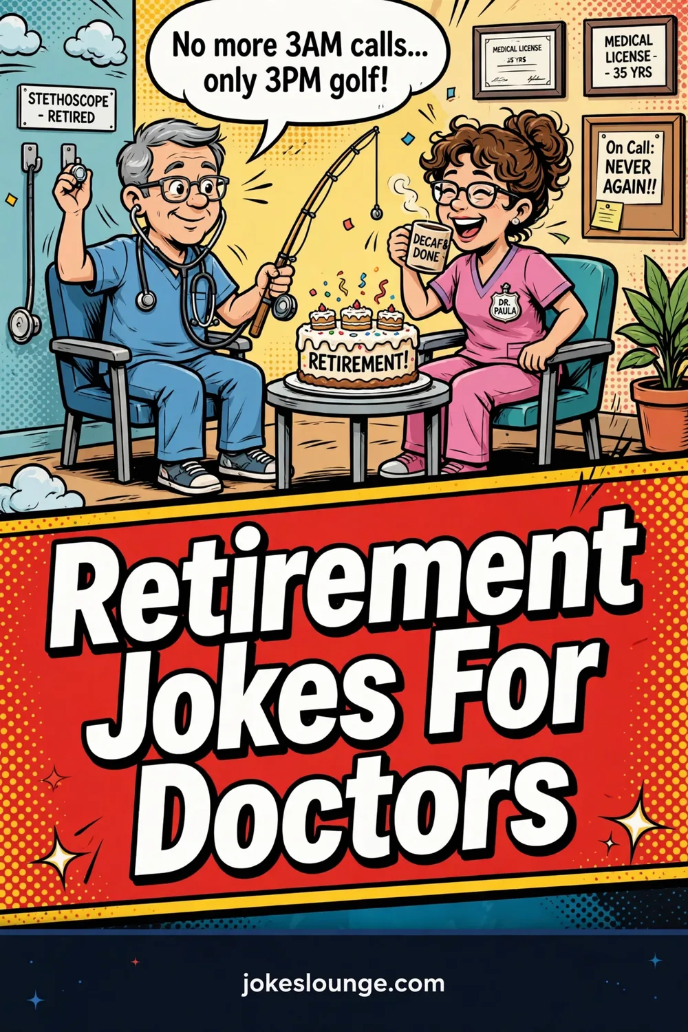 Retirement Jokes For Doctors - funny illustration