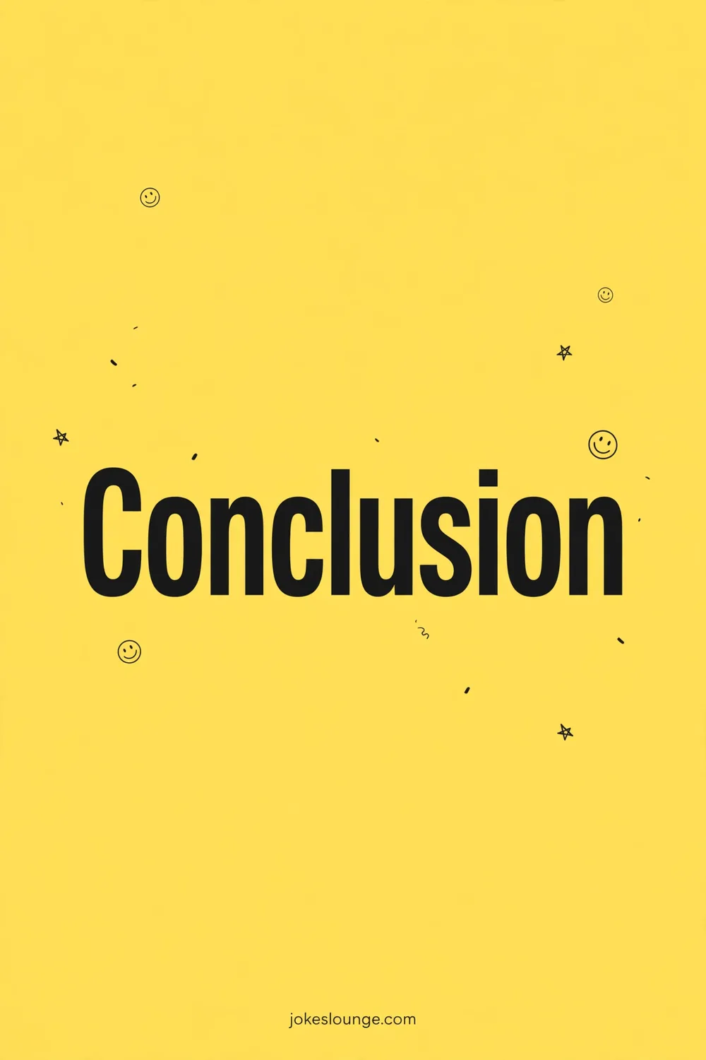 Conclusion - funny illustration