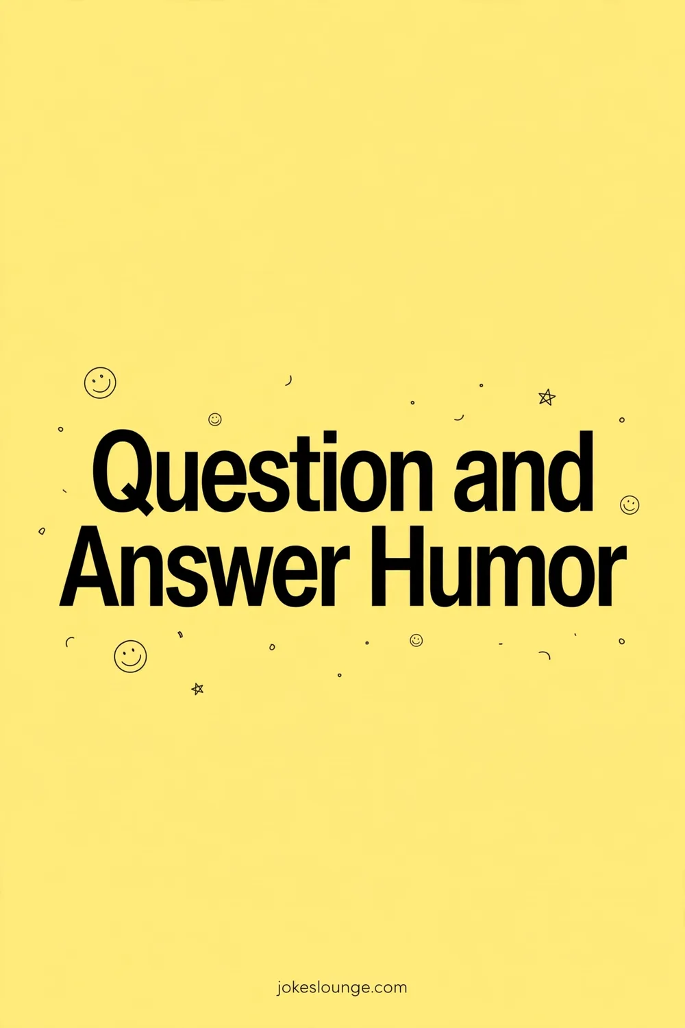 Question and Answer Humor - funny illustration