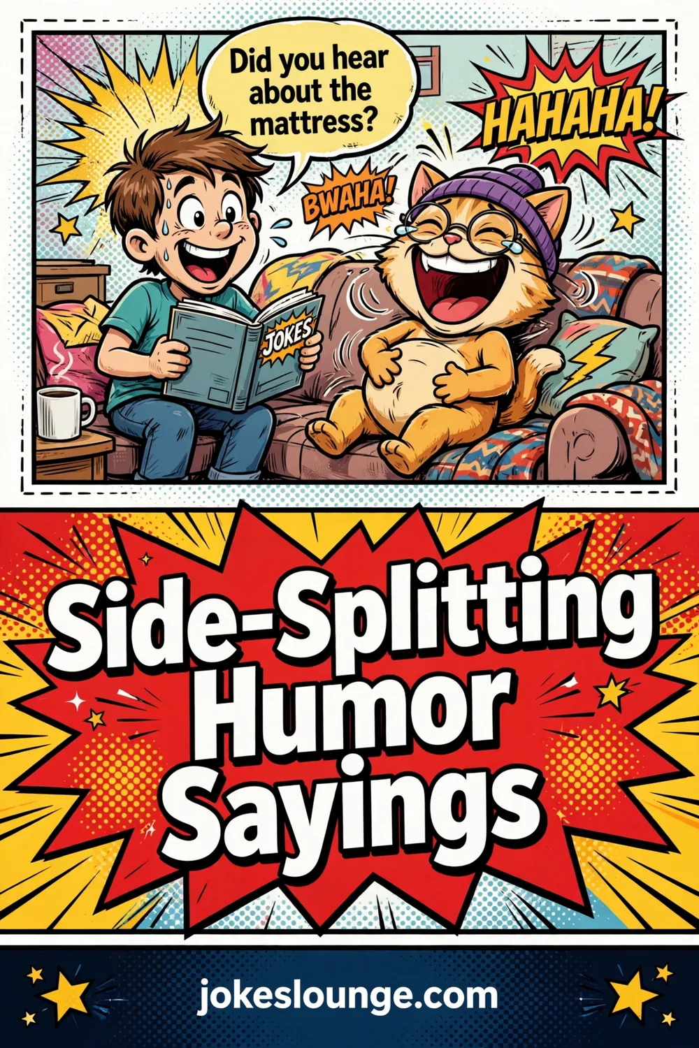 Side-Splitting Humor Sayings - funny illustration