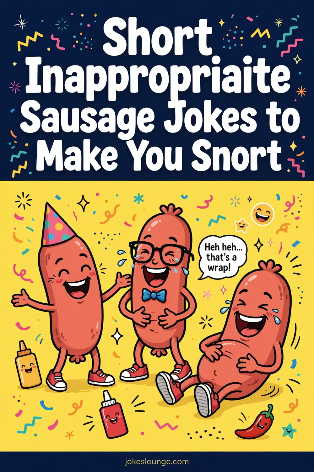 ???????? Short Inappropriate Sausage Jokes to Make You Snort - funny illustration