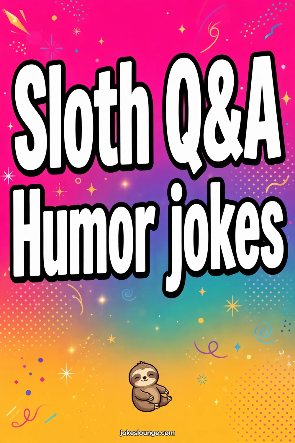 Sloth-Themed Knock-Knock Humor - funny illustration