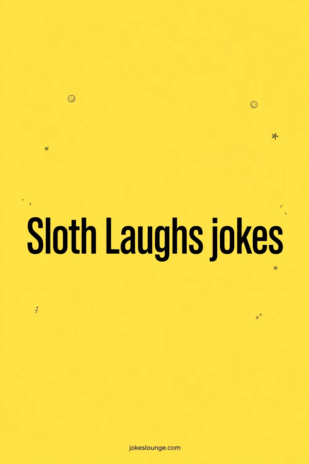 Sloth Trivia and Laughs - funny illustration