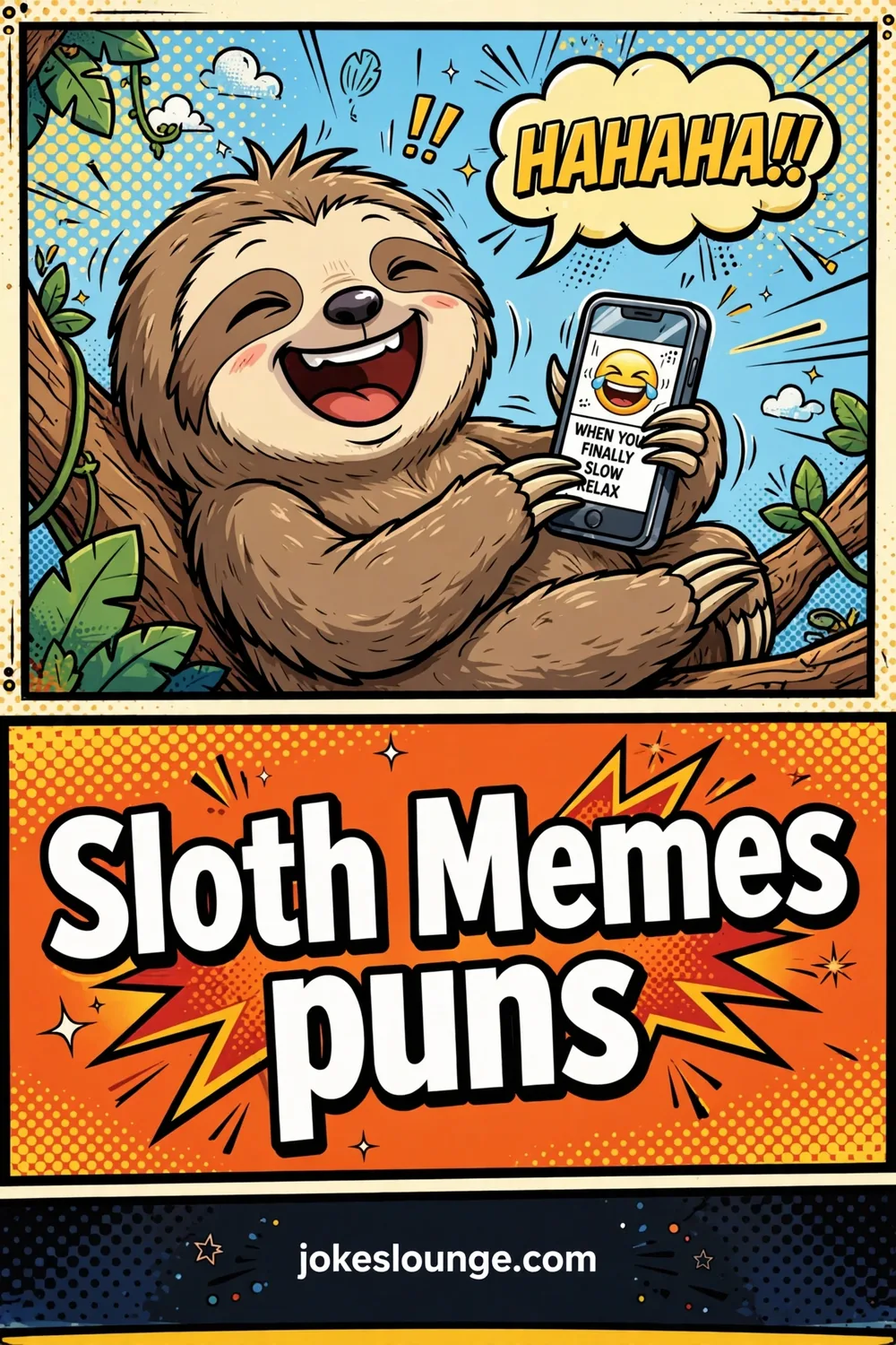 Sloth Humor Highlights - funny illustration