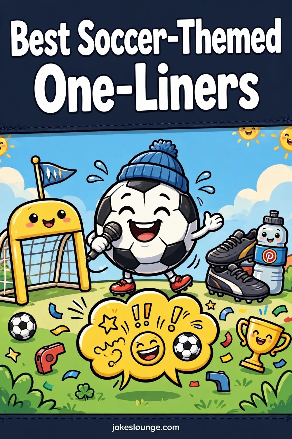 Soccer-Themed Riddles and Puns - funny illustration