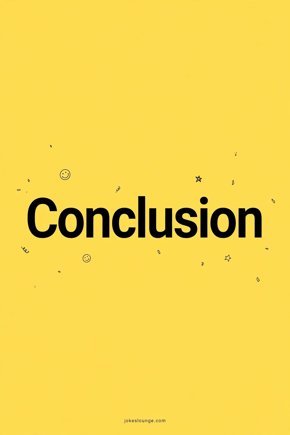 Conclusion - funny illustration