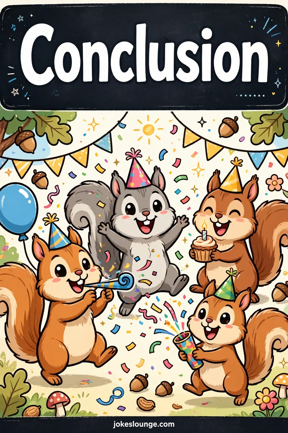 Squirrel-themed Instagram Posts - funny illustration