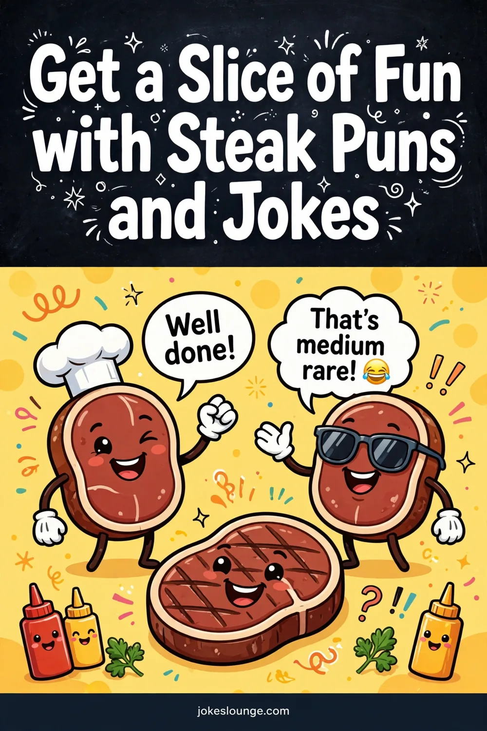 Get a Slice of Fun with Steak Puns and Jokes! - funny illustration