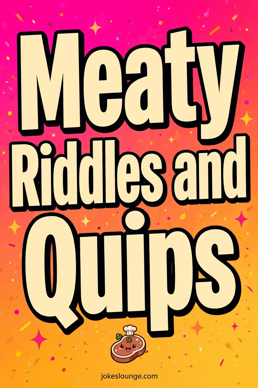 Meaty Riddles and Quips - funny illustration