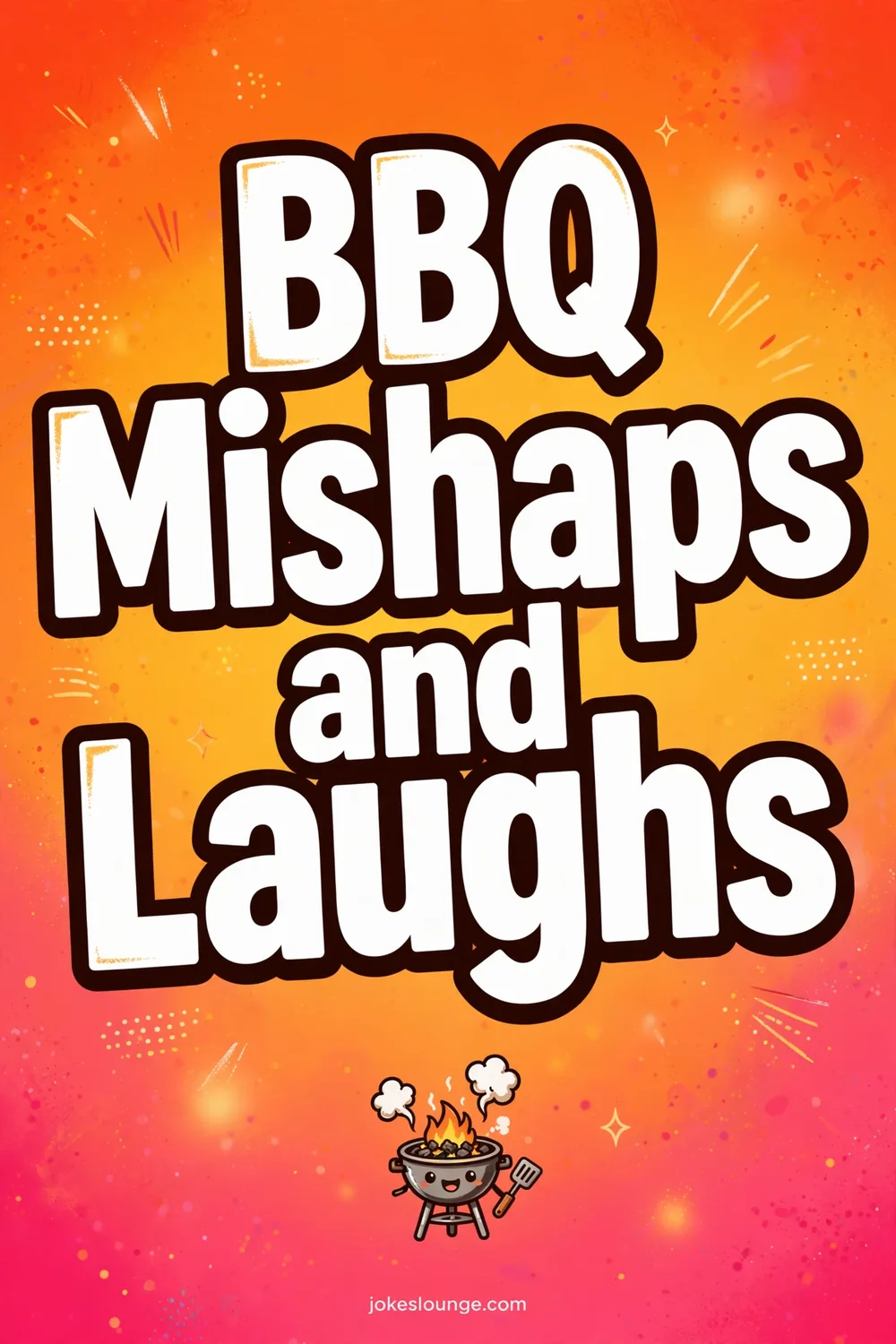 BBQ Mishaps and Laughs - funny illustration