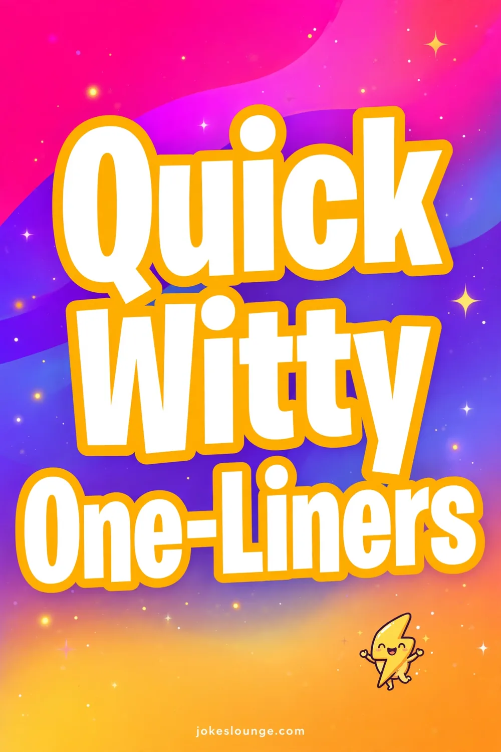 Quick Witty One-Liners - funny illustration