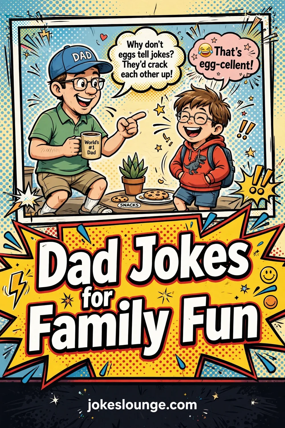 Dad Jokes for Family Fun - funny illustration