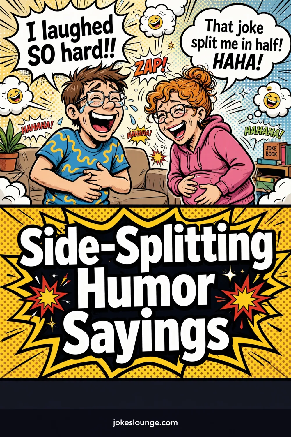 Side-Splitting Humor Sayings - funny illustration
