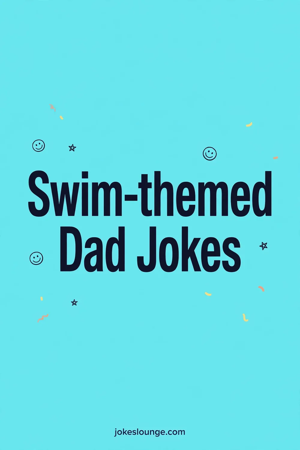 Swim-themed Dad Jokes - funny illustration