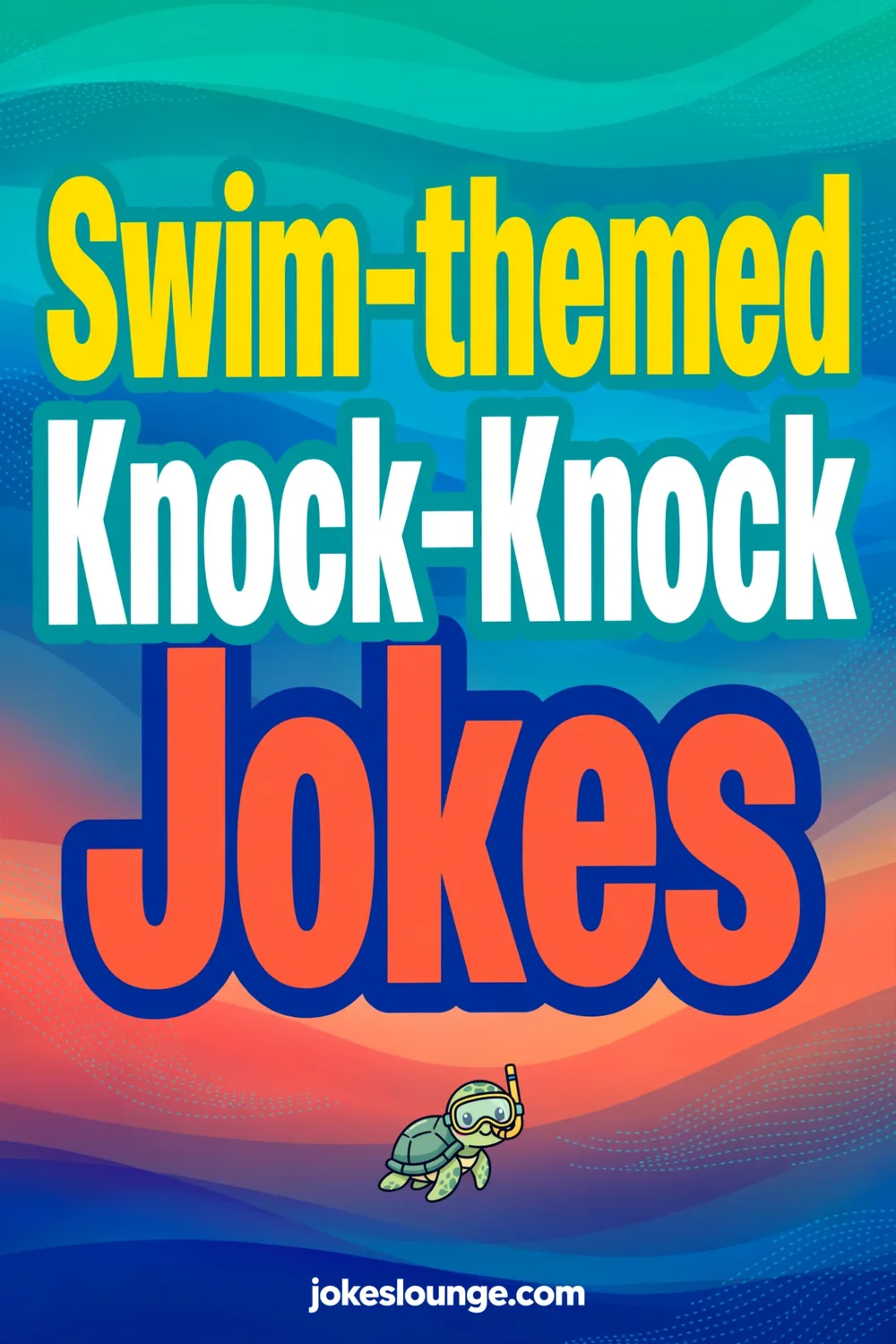 Swim-themed Knock-Knock Jokes - funny illustration