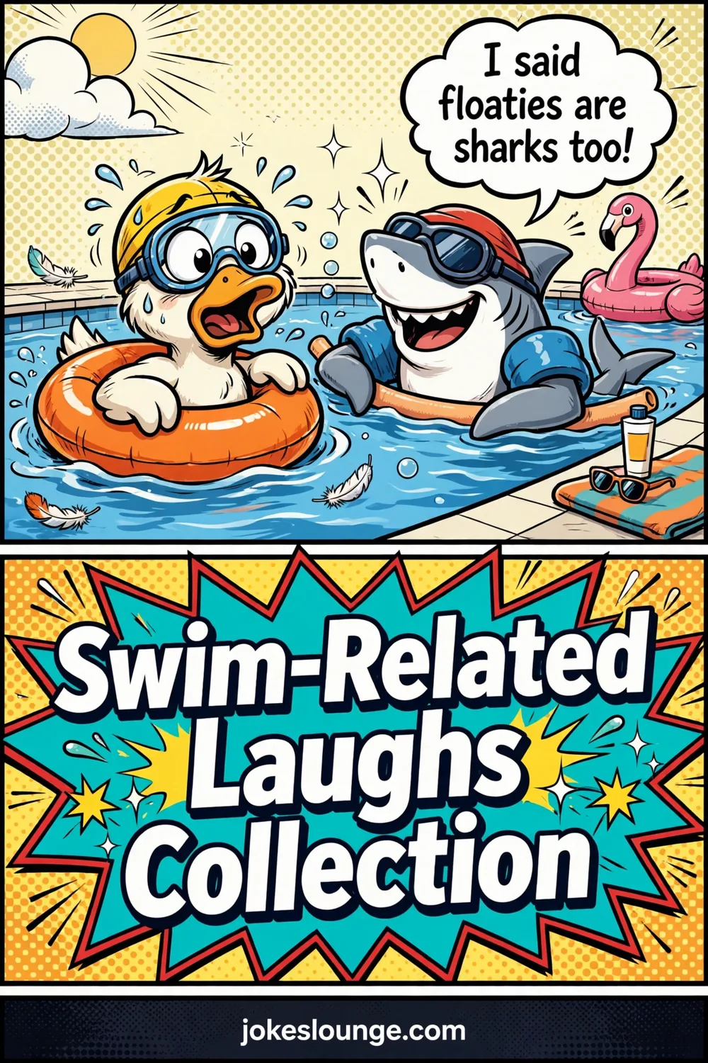 Swim-Related Laughs Collection - funny illustration