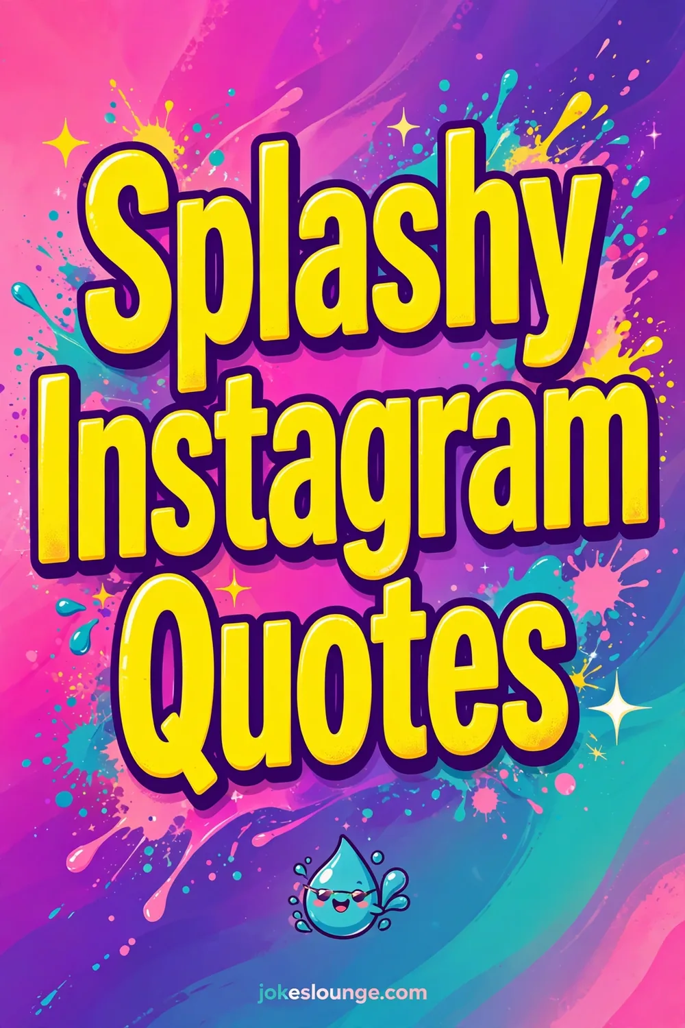 Splashy Instagram Quotes - funny illustration