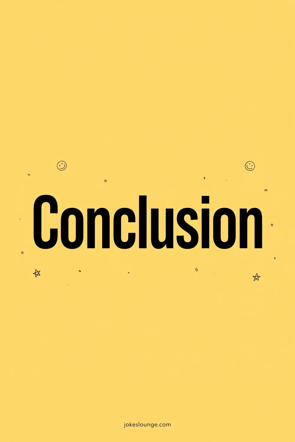 Conclusion - funny illustration