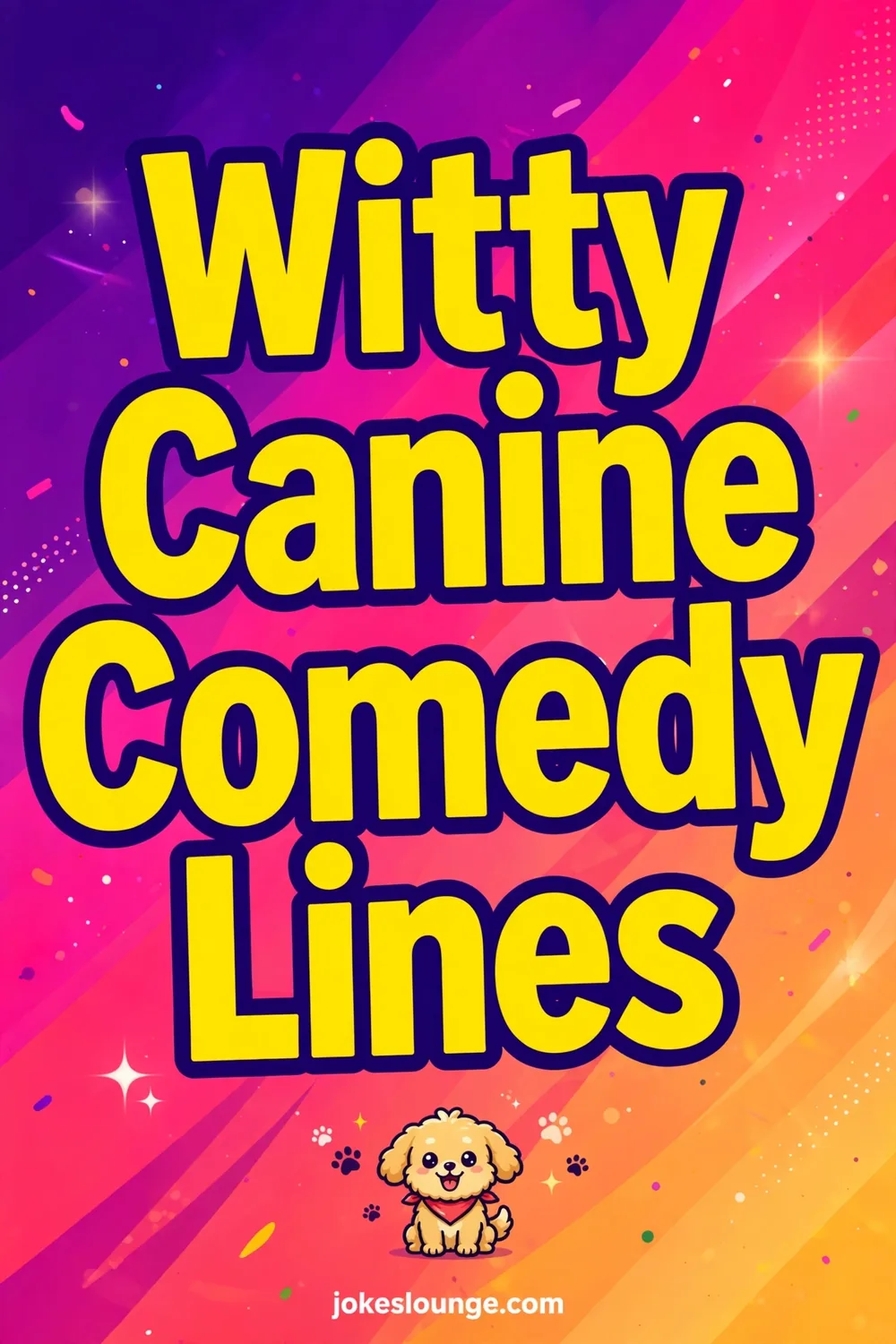 Witty Canine Comedy Lines - funny illustration