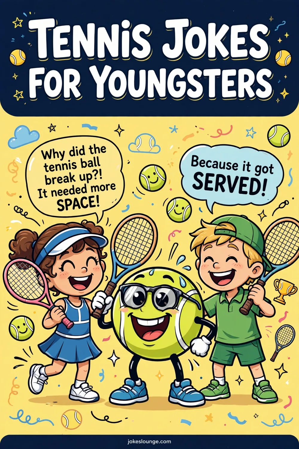 Tennis Jokes for Youngsters - funny illustration