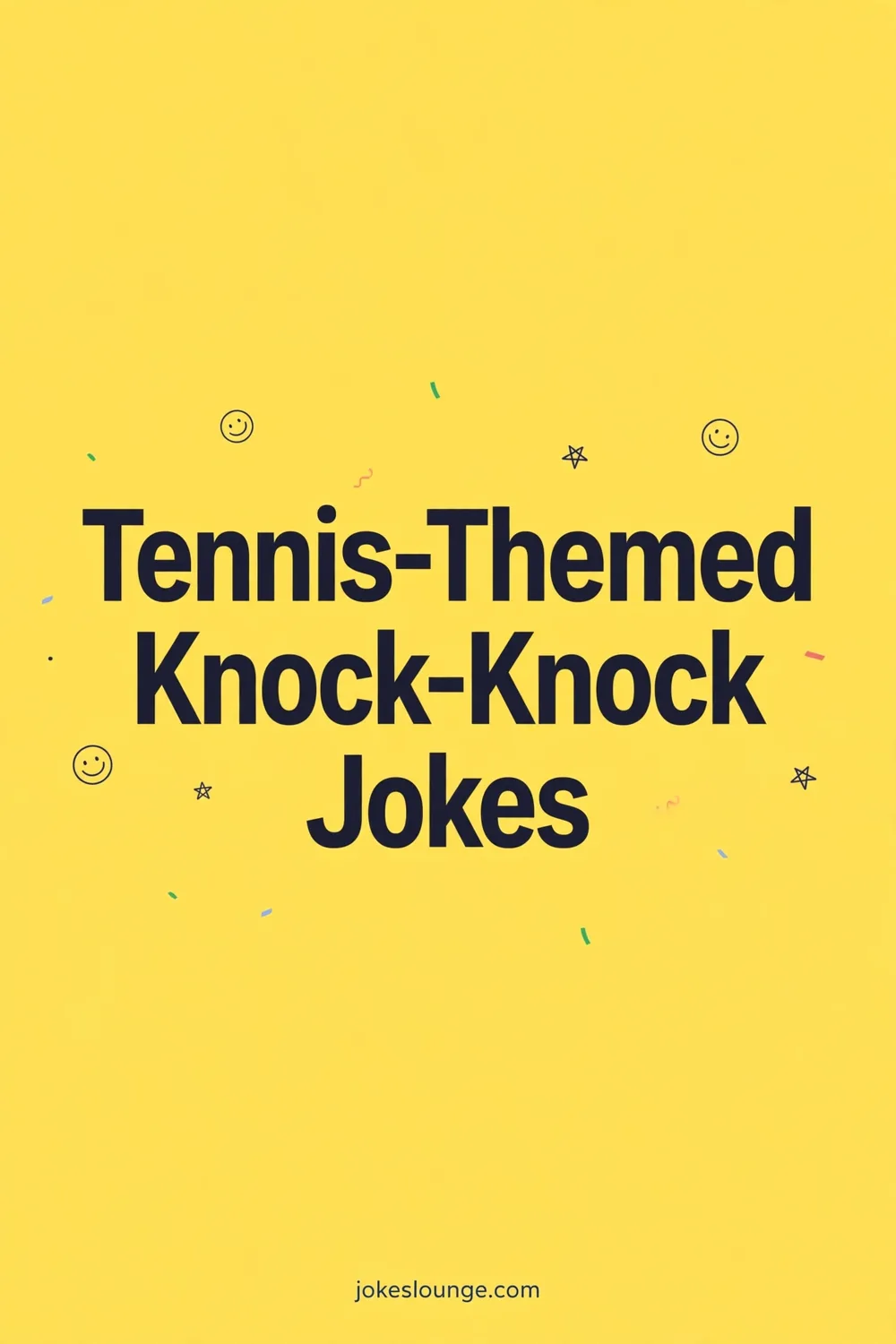 Tennis-Themed Knock-Knock Jokes - funny illustration