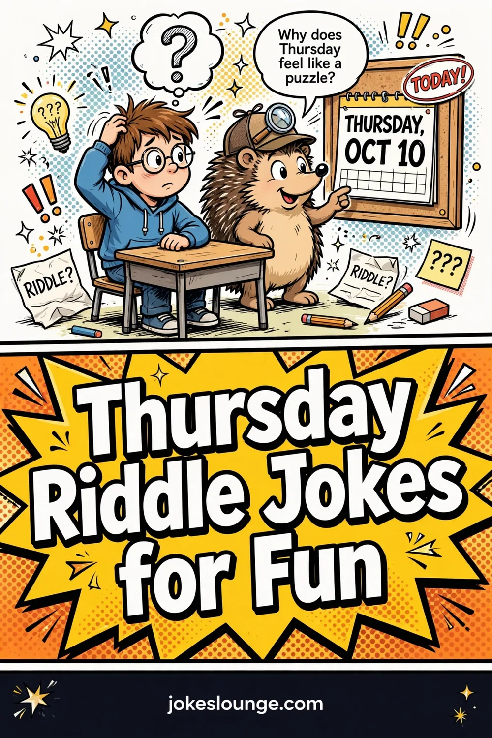 Brain Teasers and Wordplay - funny illustration