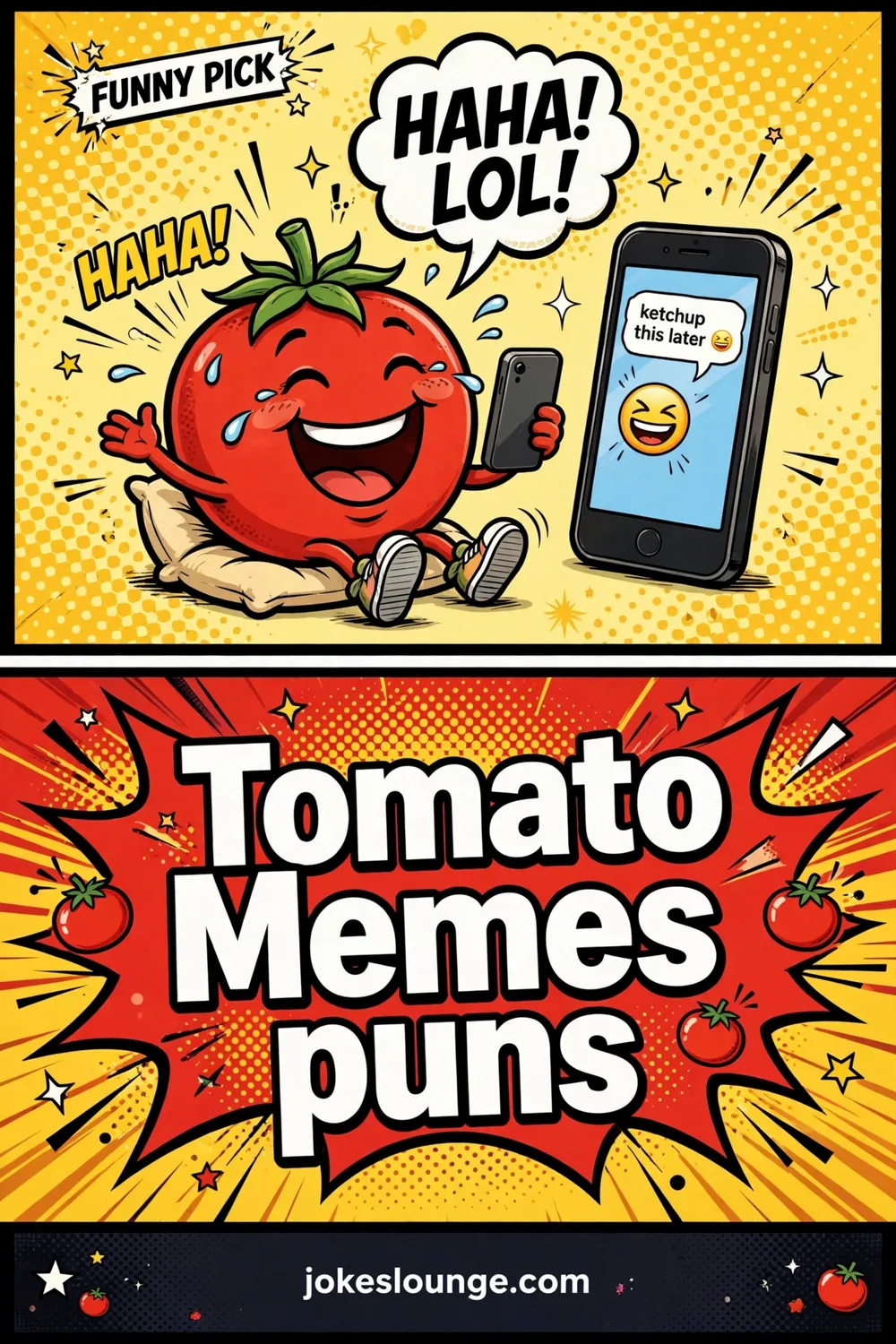 Tomato Comedy Quotes - funny illustration