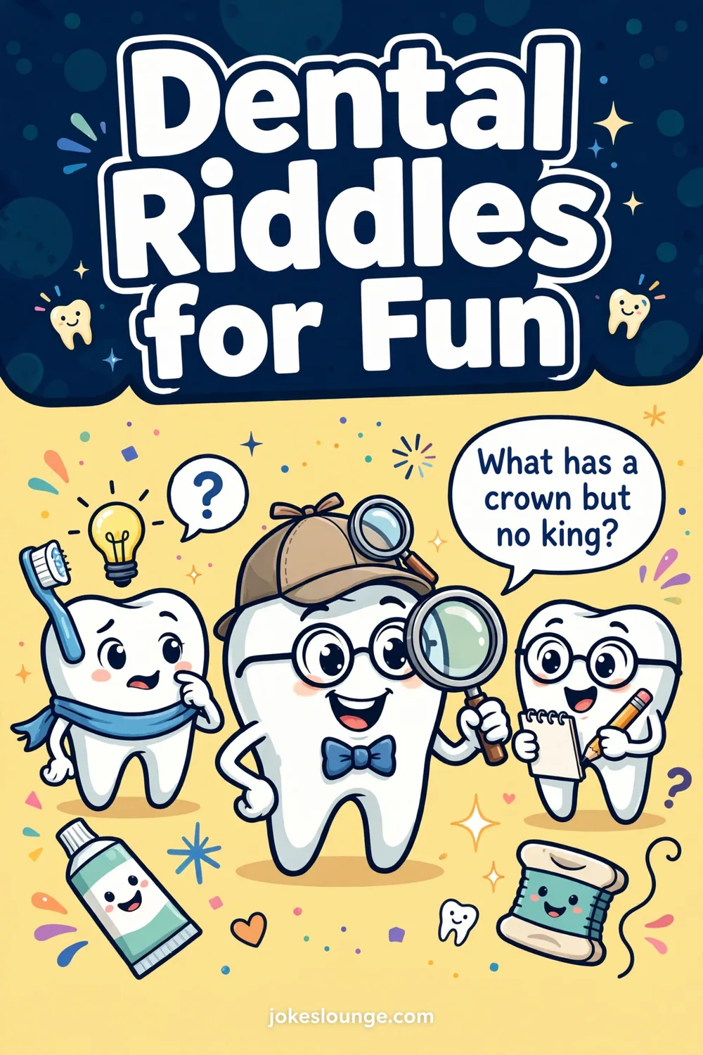 Dental Riddles for Fun - funny illustration