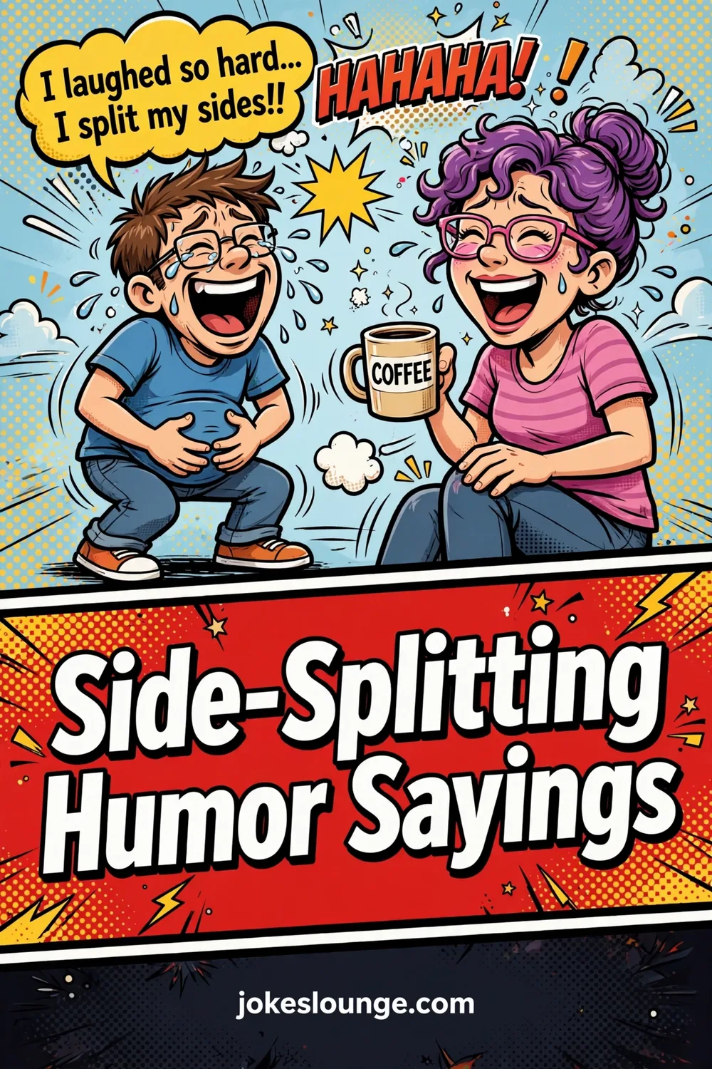 Side-Splitting Humor Sayings - funny illustration