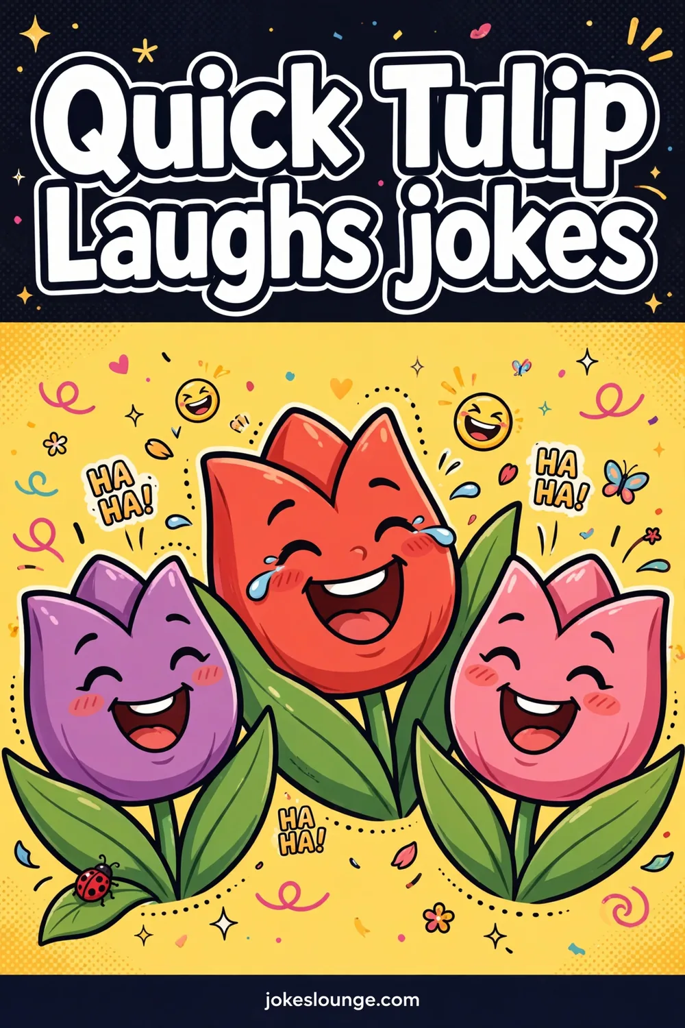 Quick Tulip Laughs jokes - funny illustration
