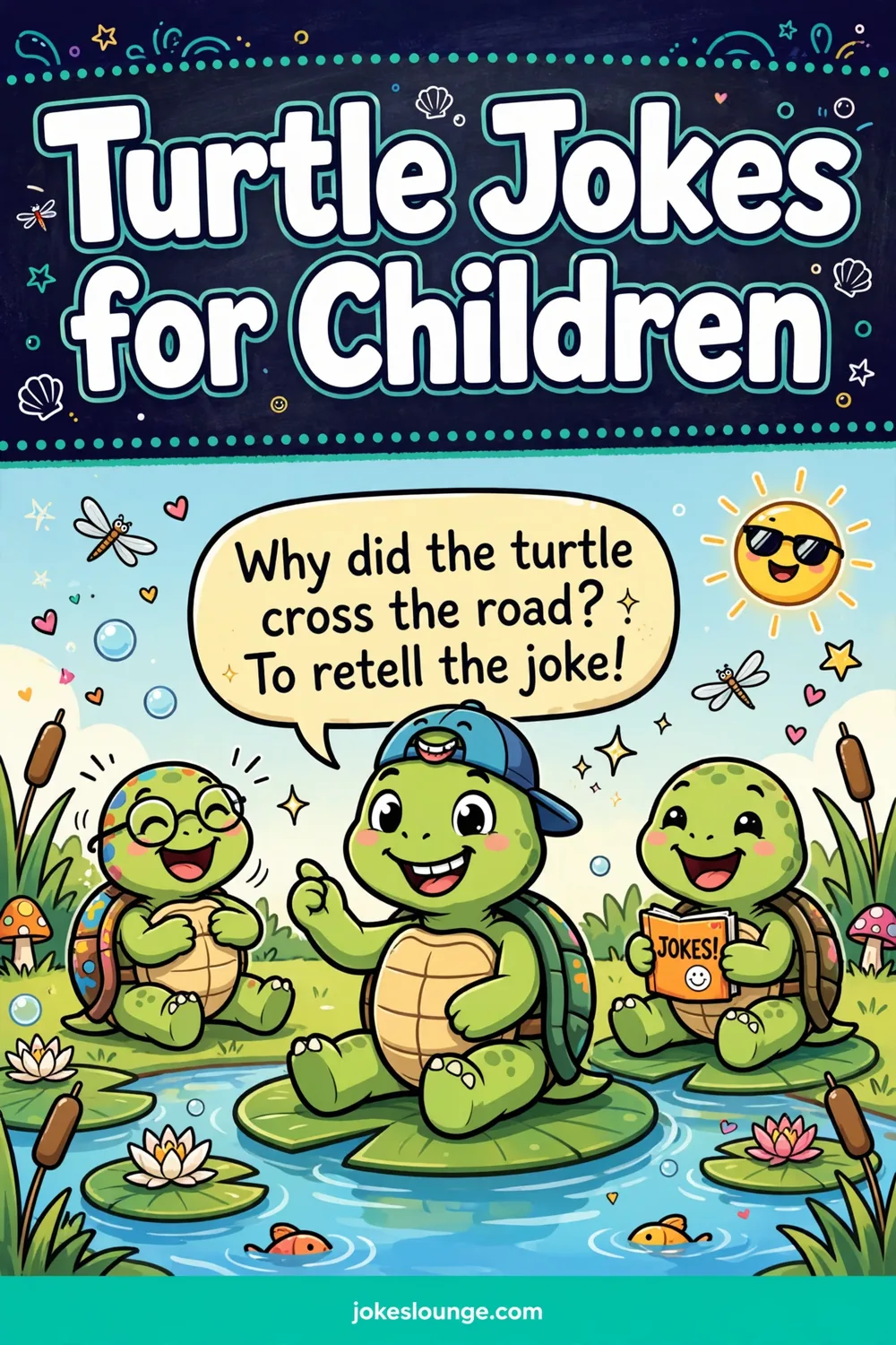Turtle Jokes for Children - funny illustration
