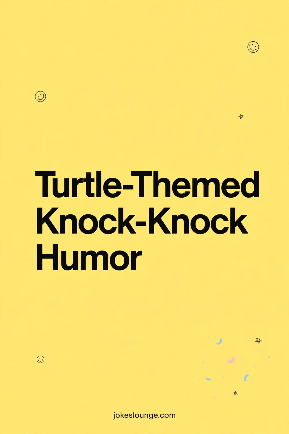Turtle-Themed Knock-Knock Humor - funny illustration