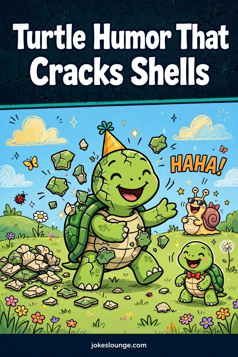 Turtle Humor That Cracks Shells - funny illustration
