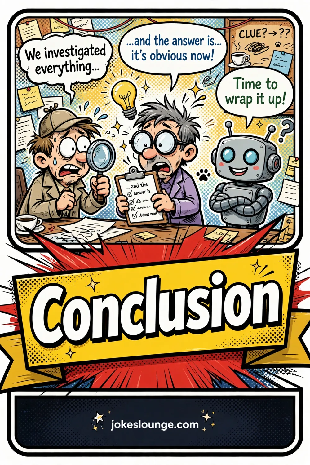 Conclusion - funny illustration