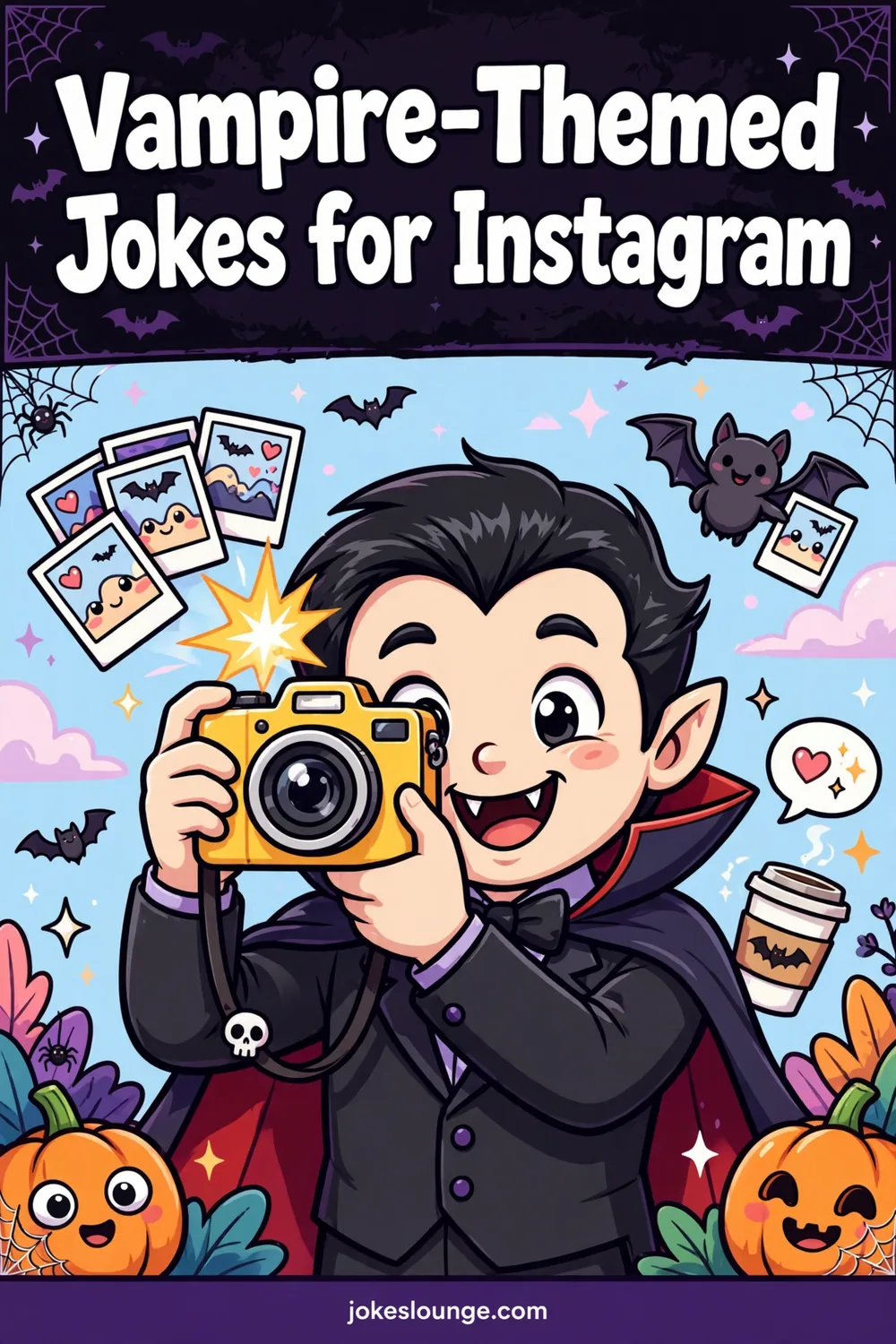 Vampire-Themed Instagram Posts - funny illustration
