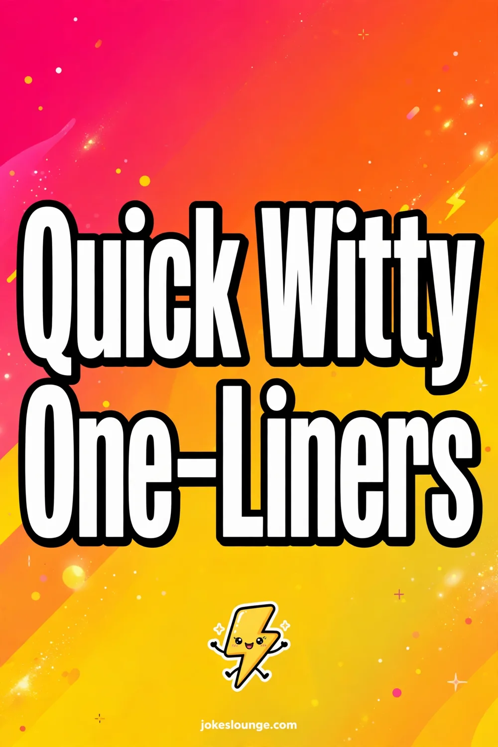 Quick Witty One-Liners - funny illustration
