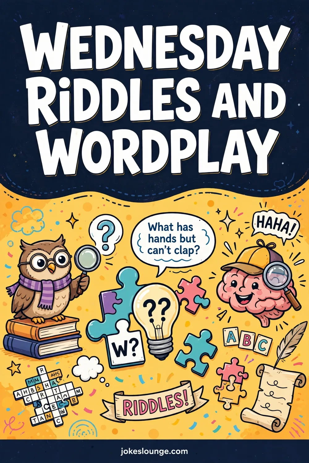 Wednesday Riddles and Wordplay - funny illustration