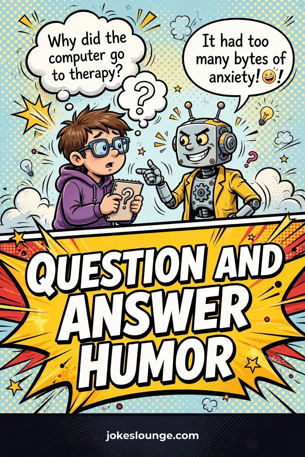 Question and Answer Humor - funny illustration